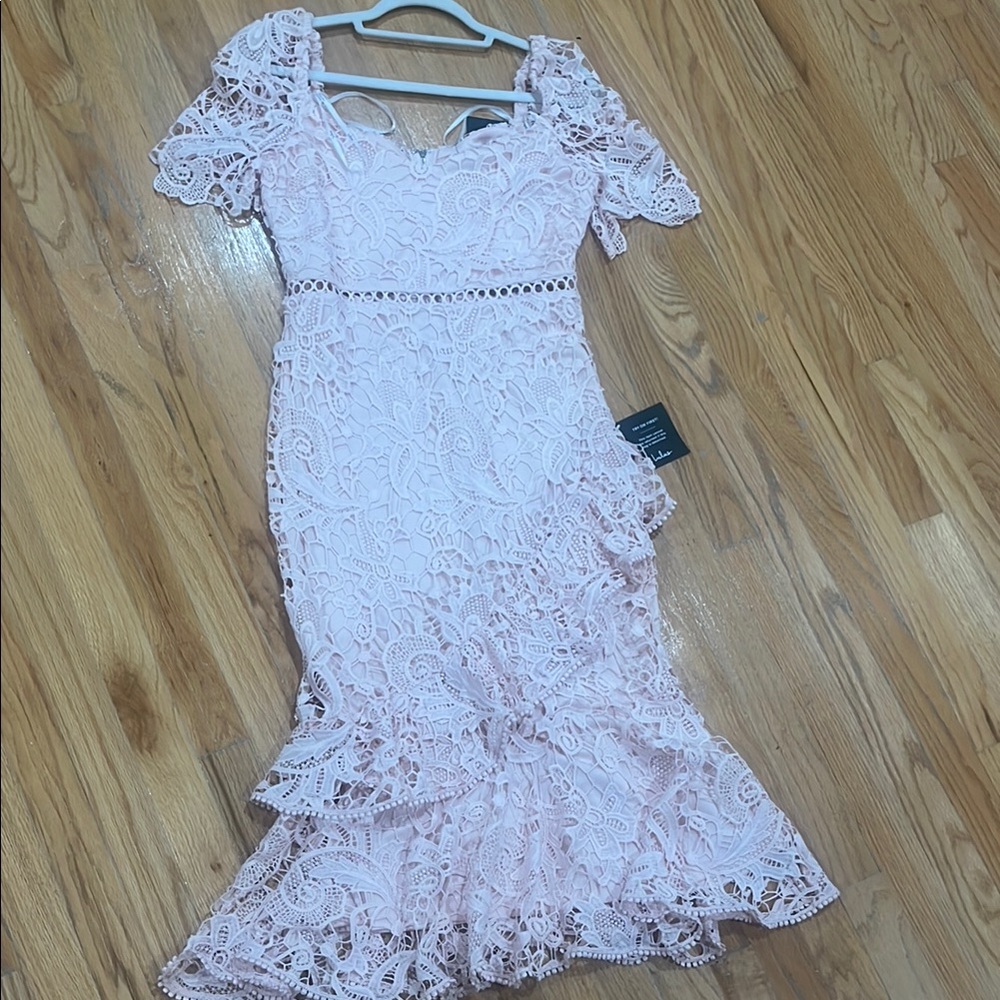 Lulu's White Ruffled Tiered Midi Dress